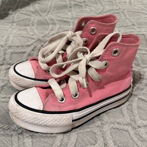 Converse Kids Pink Canvas Sneakers